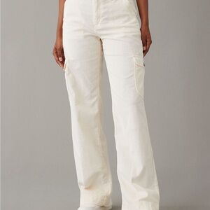AE Dreamy Drape Stretch High-Waisted Baggy Wide-Leg Corduroy Pant